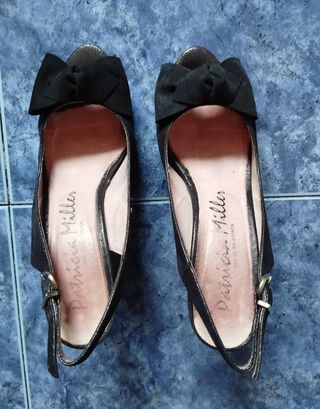 Zapato fiesta Patricia Miller 37 Negro perlado