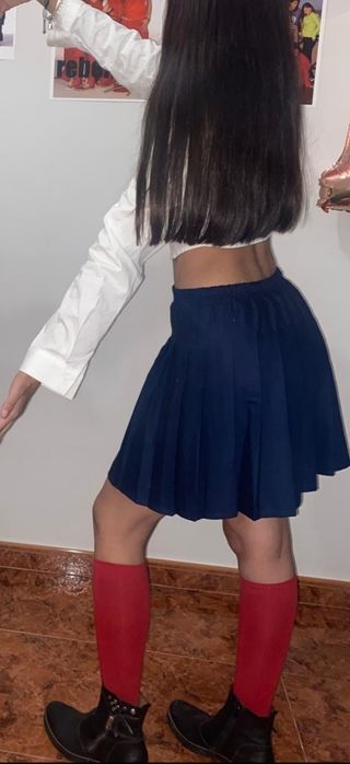 Falda pantalón azul marino