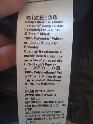 Pantalones polipiel negros