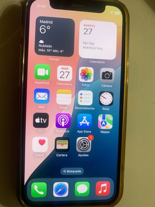 iPhone 12 mini verde pálido.