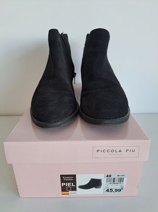 Botines PICCOLA PIU ante negros 40