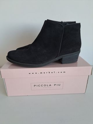 Botines PICCOLA PIU ante negros 40