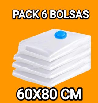 LOTE 6 BOLSAS VACIO 60X80 CM