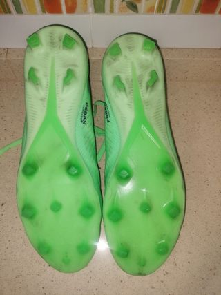 Botas fútbol T44 kipsta CLR FG  Neón Verde Speed