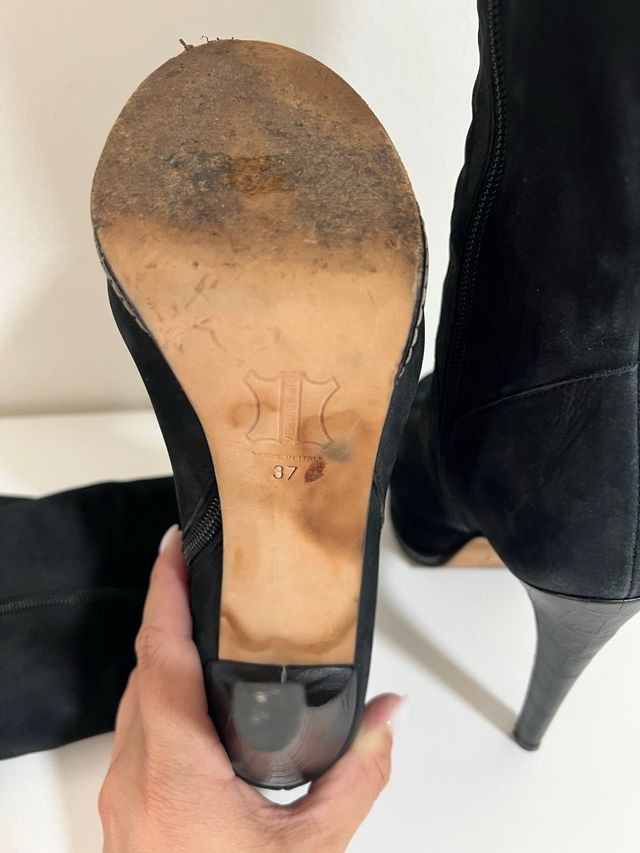 pack 2 zapatos( t.37) botas altas + Steve Madden