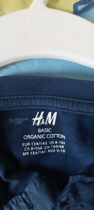 Camiseta HM niño, azul, 8-10 años