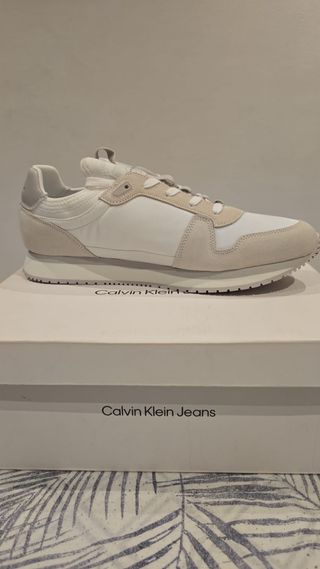 Zapatillas Calvin Klein Jeans - Beige/Blanco