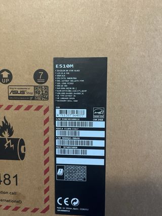 Portátil Asus E510M - ¡Como nuevo!