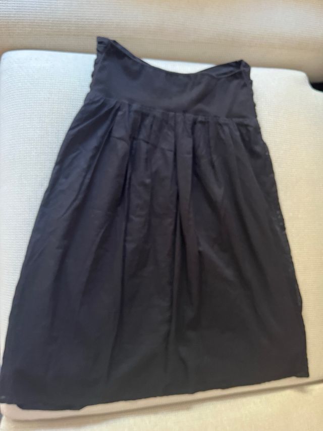 Falda negra lentejuelas TRF