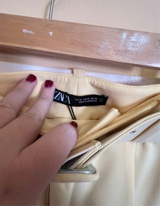 Traje Zara amarillo pastel - XL