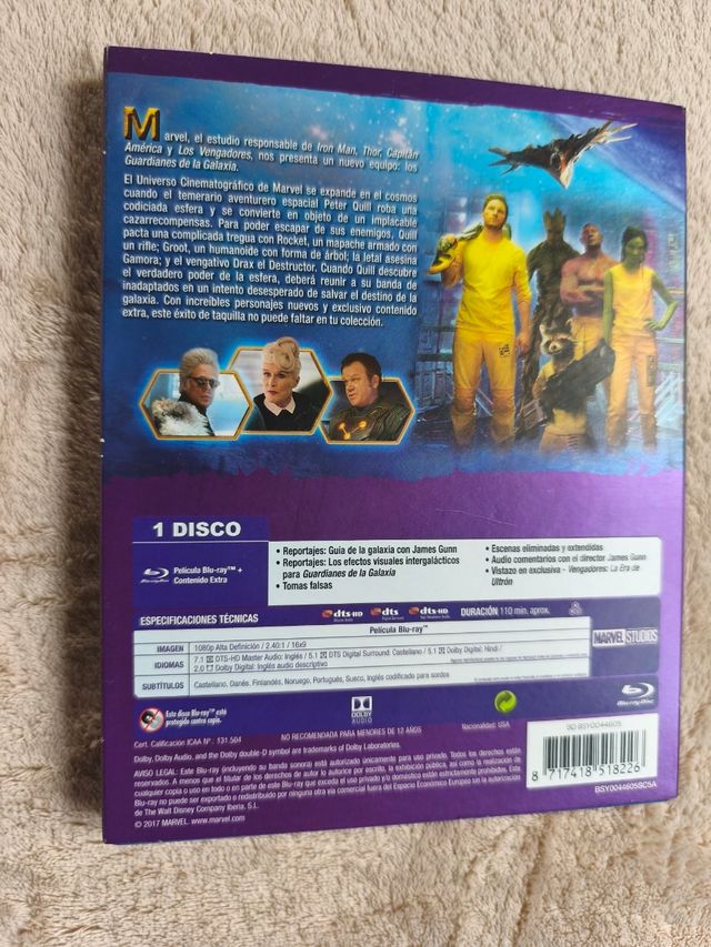 Blu-ray Guardianes de la Galaxia
