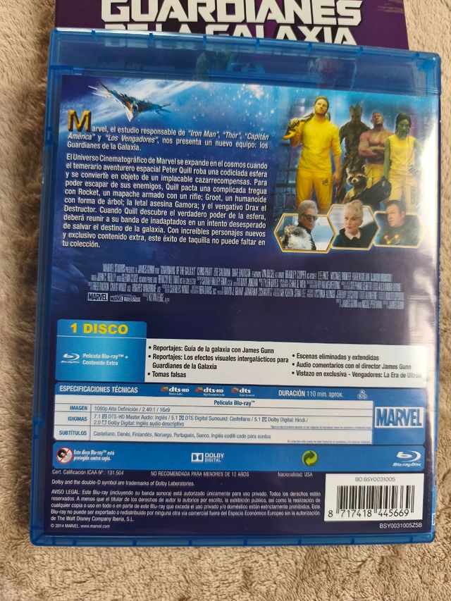 Blu-ray Guardianes de la Galaxia