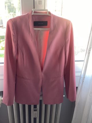 Traje pantalón rosa Zara - Talla M