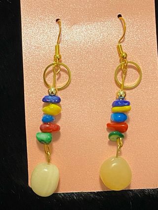 Aretes trébol y estrella dorados