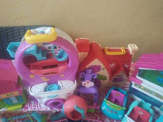 Super lote Pinypon: ambulancia, casas, coches... 