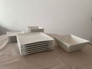 Vajilla blanca - 19 piezas