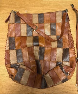 Bolso patchwork piel