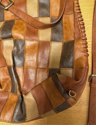 Bolso patchwork piel