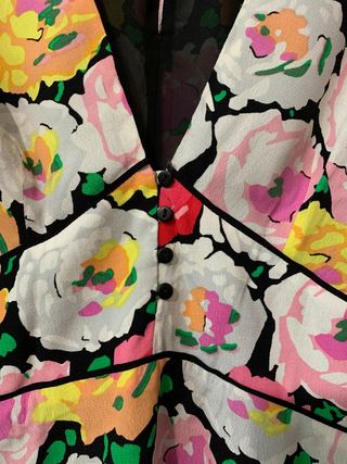 Vestido Zara multicolor flores