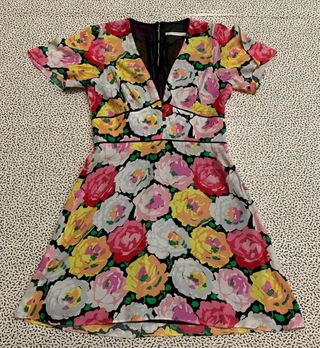 Vestido Zara multicolor flores