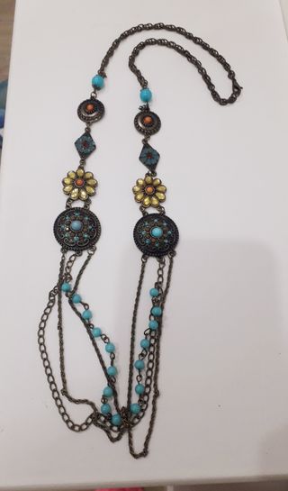 Colgante turquesa boho