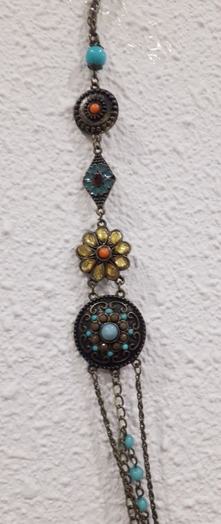 Colgante turquesa boho