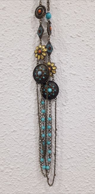 Colgante turquesa boho