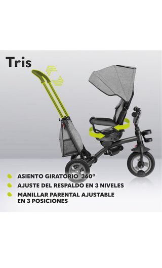 Triciclo Lionelo Tris 2-en-1, hasta 25kg