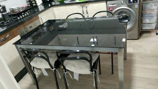 Mesa cristal negra - Moderna