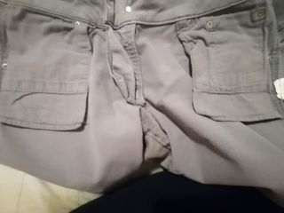 2 Pantalón PG sport T 36 Gris azul - beig