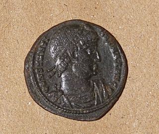 Moneda del Imperio Romano de Constantino I