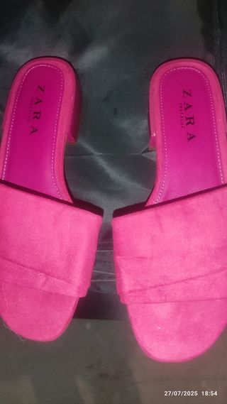 Sandalias Zara fucsia sin estrenar