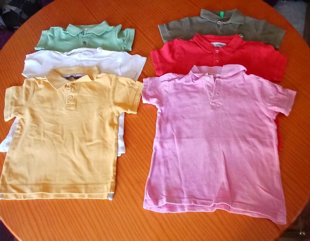 Polos niño 3-4 años - 6 uds.