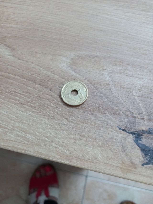 Moneda 25 céntimos antigua del año 1998