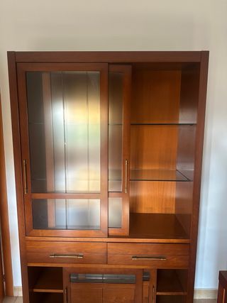 Vitrina madera nogal - Mueble salón