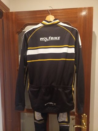  Conjunto Maillot y culote ciclismo invierno