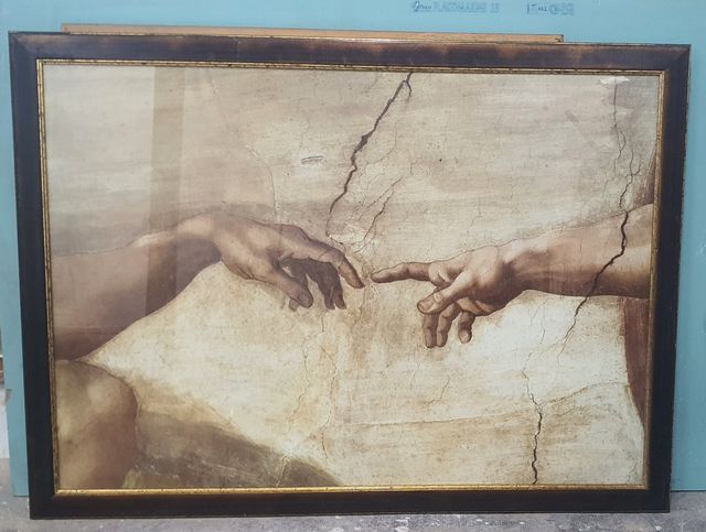 Cuadro La Creación de Adán