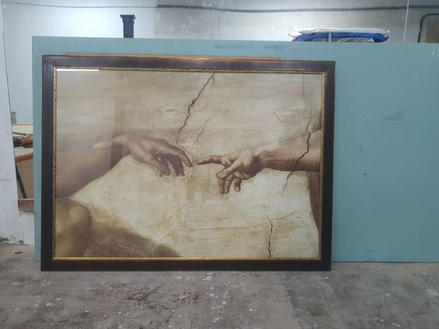 Cuadro La Creación de Adán