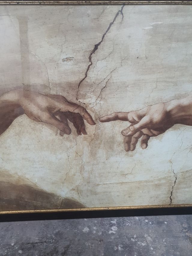 Cuadro La Creación de Adán