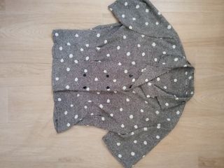 Blusa mujer lunares blanco-negro vintage