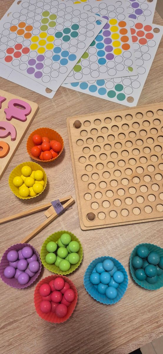 Juegos educativos madera Montessori