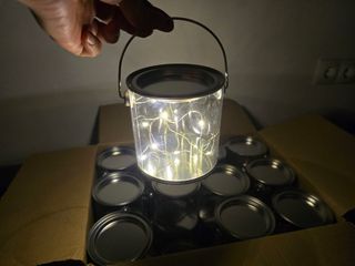 24 mini-linternas LED decorativas
