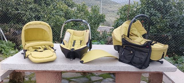 Conjunto carrito bebé - capazo, silla y huevo