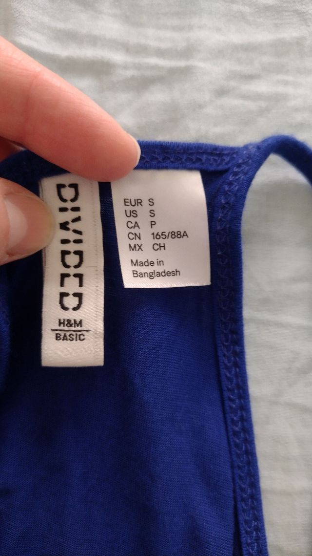 Vestido H&M azul talla S