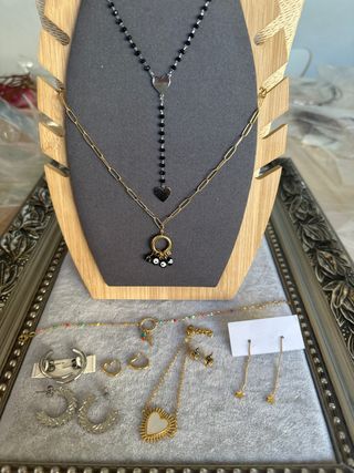 Joyas acero - dorado y plateado
