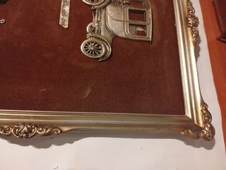 Cuadro relieve coches antiguos