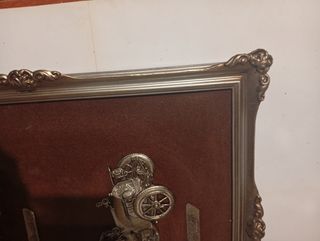 Cuadro relieve coches antiguos