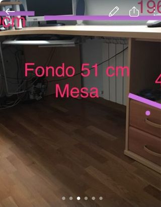 Mesa escritorio + estantería
