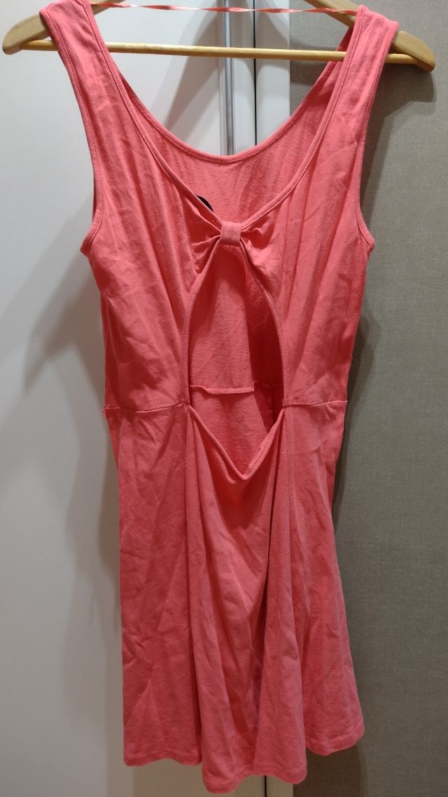 Vestido Lefties rosa/anaranjado verano