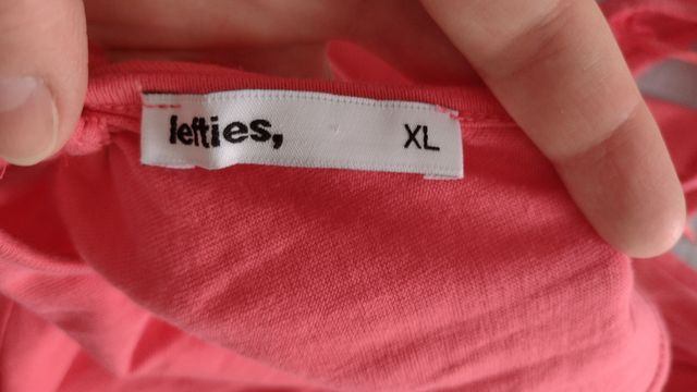 Vestido Lefties rosa/anaranjado verano